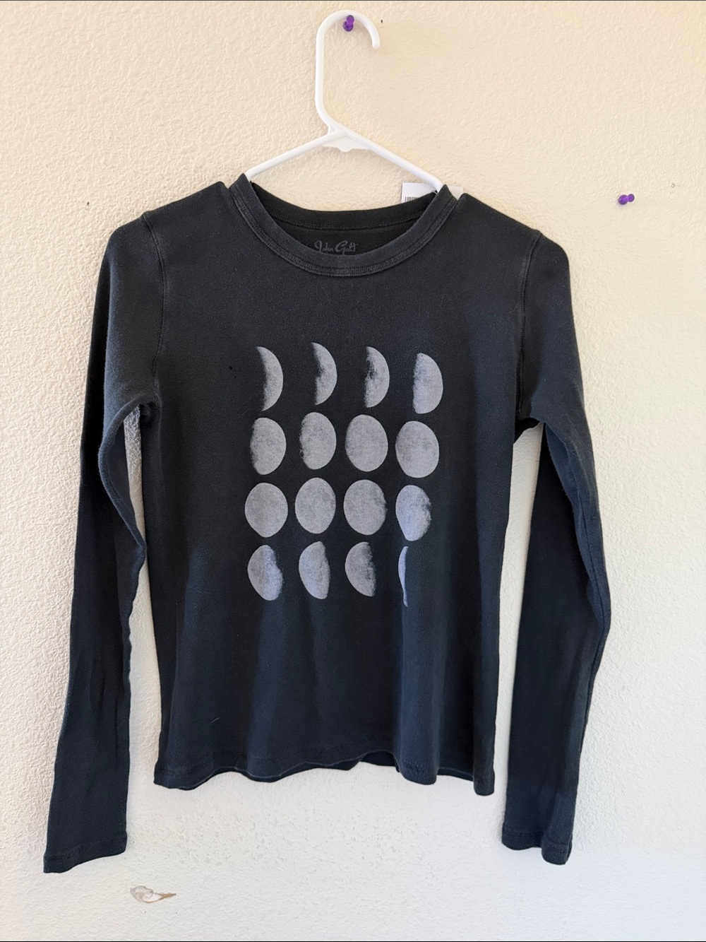 Brandy melville black Tori moon phase top